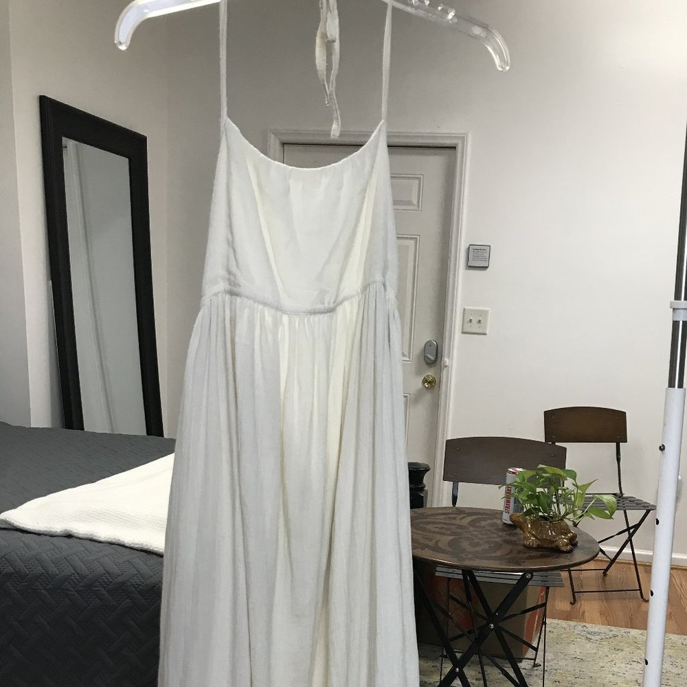NWT PacSun Off-White Cotton Maxi Dress